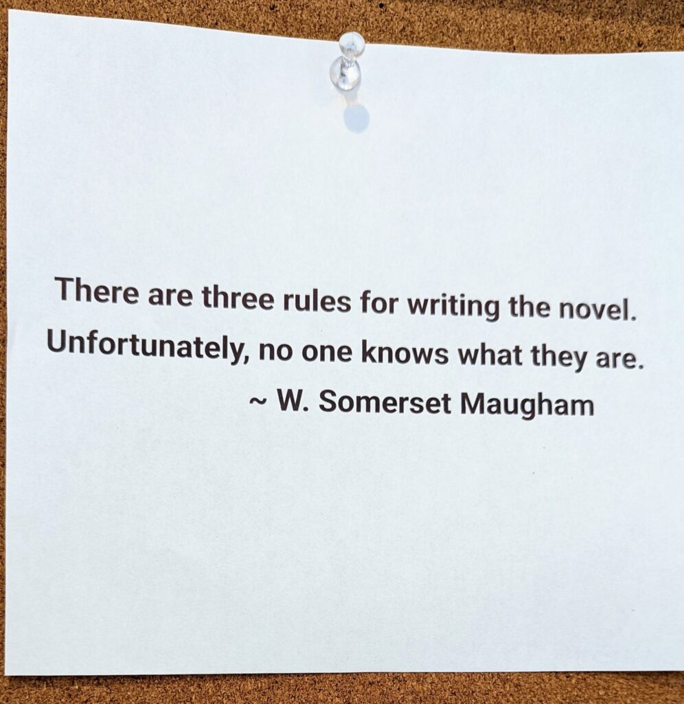 Somerset Maugham's three rules for writing the novel